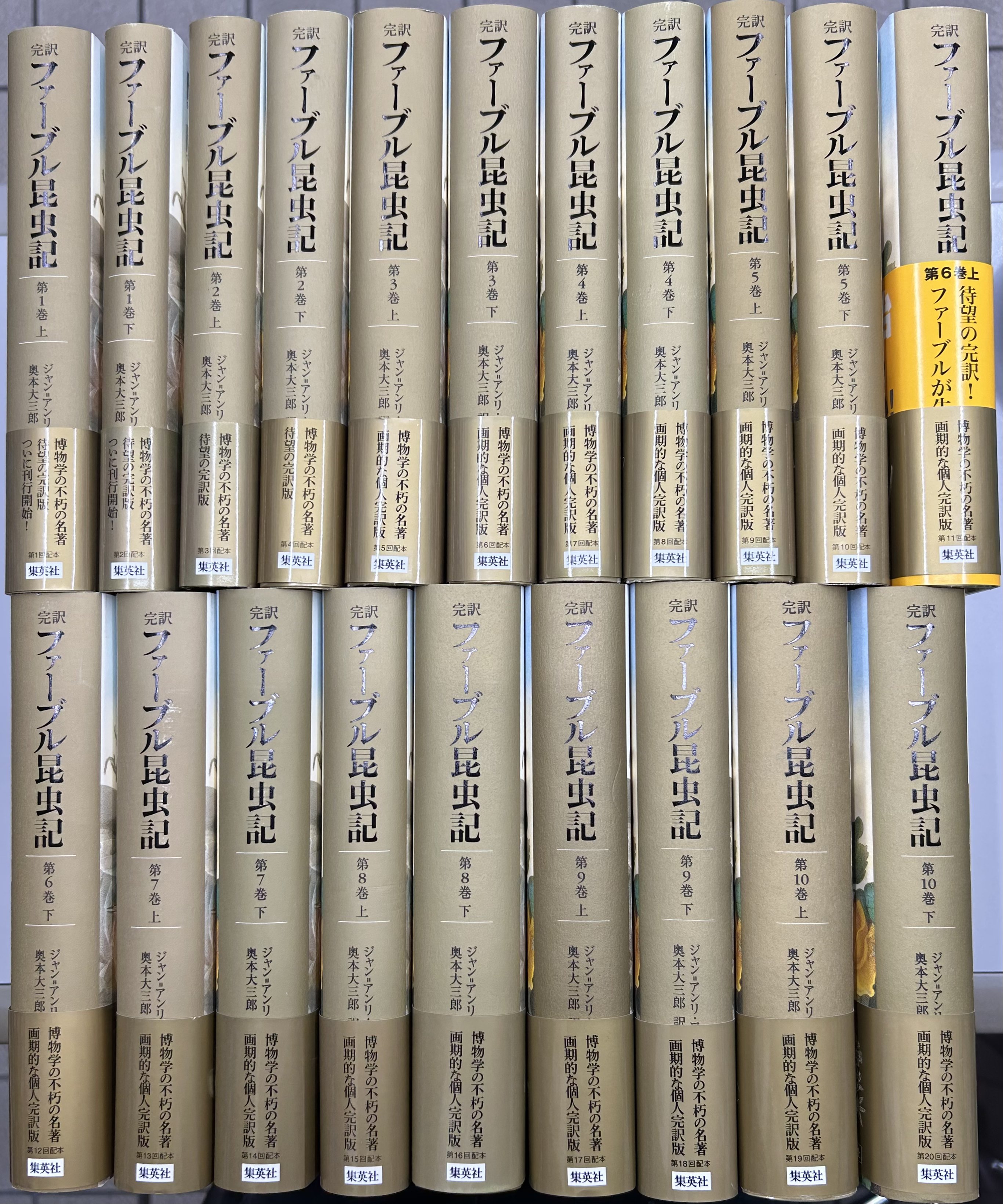 完訳 ファーブル昆虫記 全10巻20冊揃い｜長島書店オンラインストア(古書通販・古本買取・古書買取）